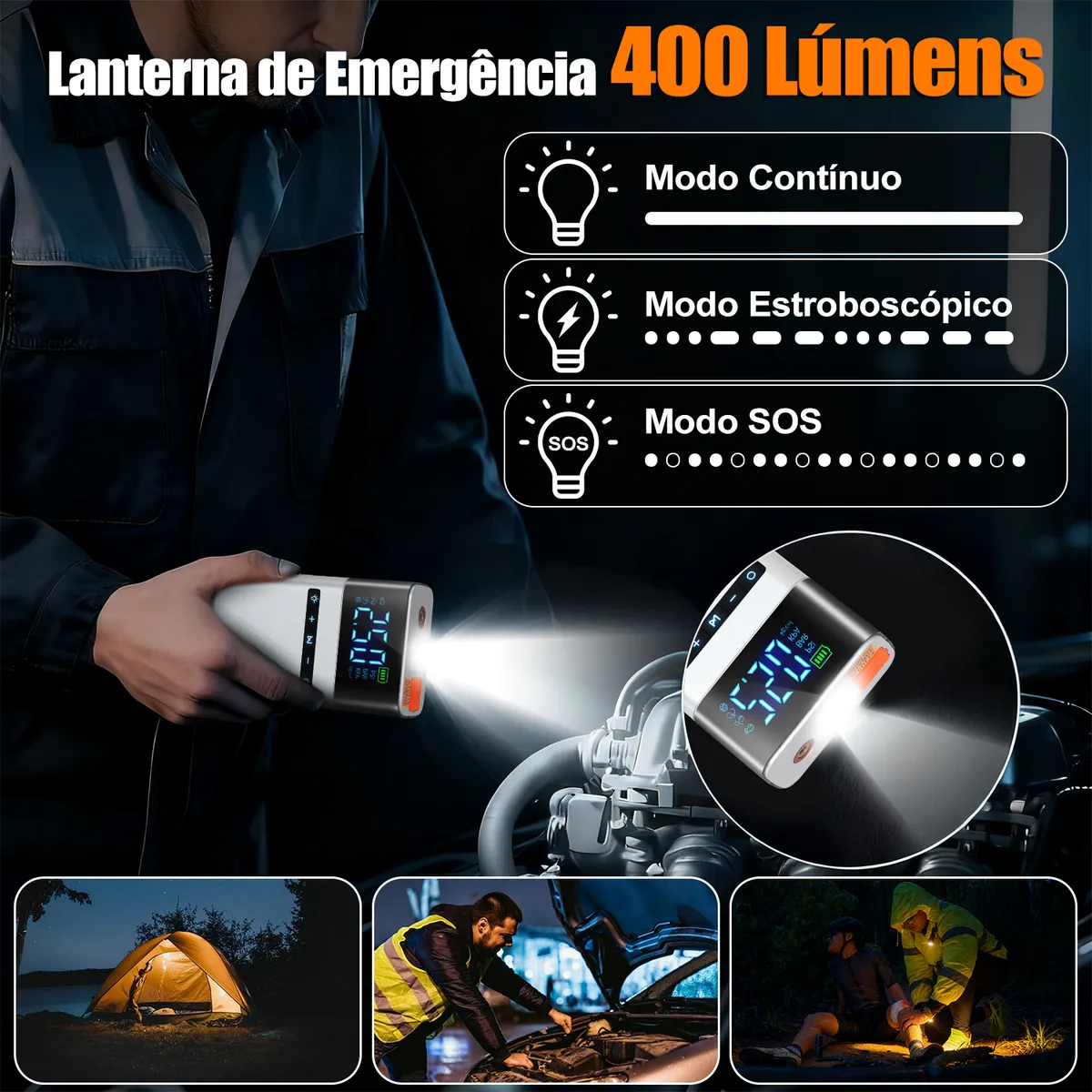 Auxiliar Partida Bateria 1000A e Compressor de Ar Portátil: O Equipamento Indispensável em 2026